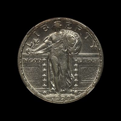 1920 D Standing Liberty Silver Quarter NGC AU Dtls. (PUUN) 1920 D Standing Liberty Silver 