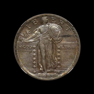 1923 Standing Liberty Quarter NGC MS 62 TONED. (WPWE) 1923 Standing Liberty Quarter NGC MS 62 TONED