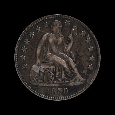 1859 O Seated Liberty Silver Half Dime ICG XF-40. (KXTO) Better date!