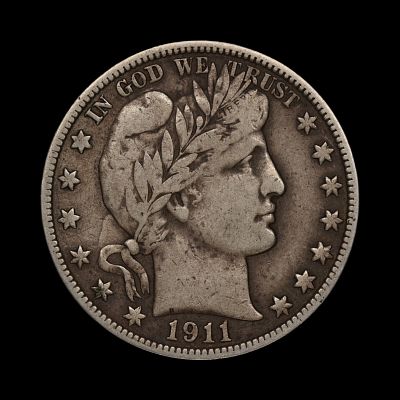 1911 S Barber Silver Half Dollar Fine Better Date. (UPDK)