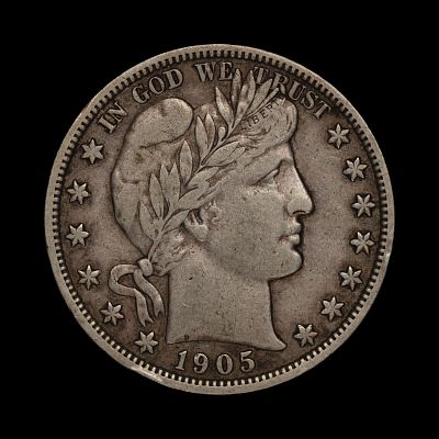 1905 S Barber Silver Half Dollar XF. (MHNK)