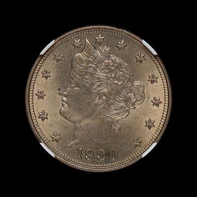 1900 Liberty V Nickel NGC MS-63. (CLPC)