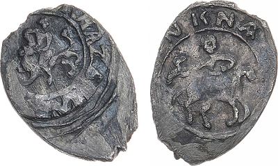 Великое Княжество Московское. Великий Князь Василий Дмитриевич или Василий Васильевич. Денга 