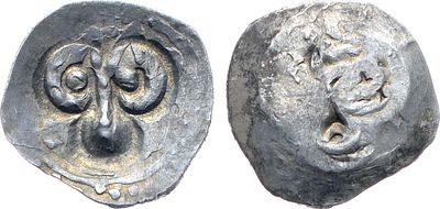 Великое княжество Рязанское. Великий князь Фёдор Ольгович. 1402-1427 гг.. Серебро. 1,15г. ГП2 