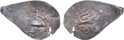 Великое Княжество Нижегородско-Суздальское. Князь Даниил Васильевич. Денга 1403-1411 гг. Серебро 