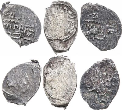 Великое Княжество Нижегородско-Суздальское. Сборный лот из 3 монет. Серебро. Князь Василий 