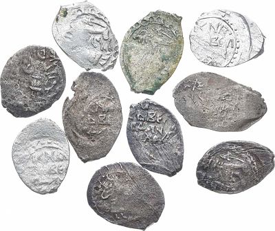 Великое Княжество Нижегородско-Суздальское. Сборный лот из 10 монет. Серебро. Князь Даниил 