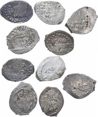 Великое Княжество Нижегородско-Суздальское. Сборный лот из 5 монет. Серебро. Князь Даниил 