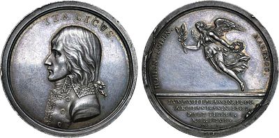 Первая Французская Республика. Медаль 1802 года. В память провозглашения Наполеоном Итальянской 