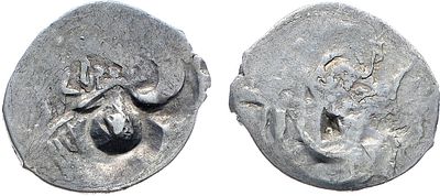 Великое Княжество Рязанское. Великий князь Иван Фёдорович. Денга 1417-1419 гг. Серебро. 0,96г. 