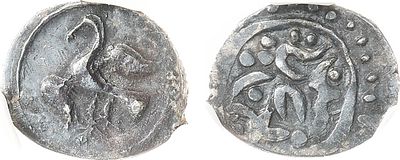 Великое Княжество Московское. Коломна. Великий Князь Василий Дмитриевич. Денга 1412-1420 гг. В 