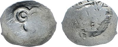 Великое Княжество Рязанское. Великий князь Иван Фёдорович. Денга 1425-1456 гг. Серебро. 0,94г. 