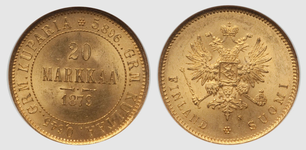 Lot 2157: Finland Gold Coins
