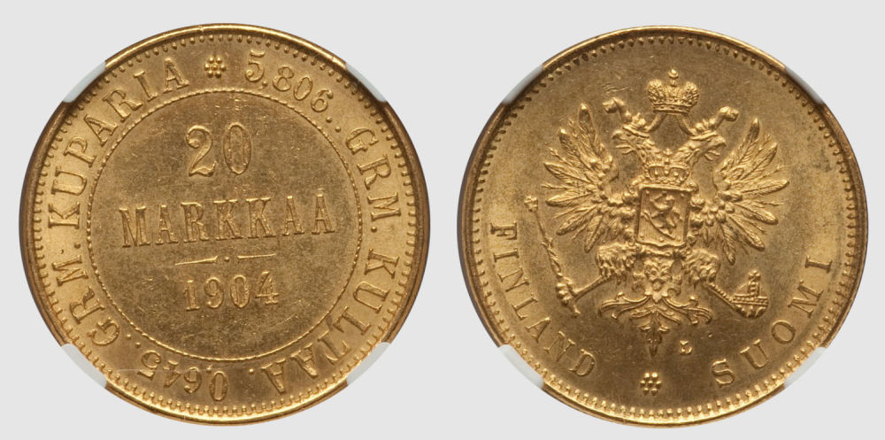Lot 2161: Finland Gold Coins