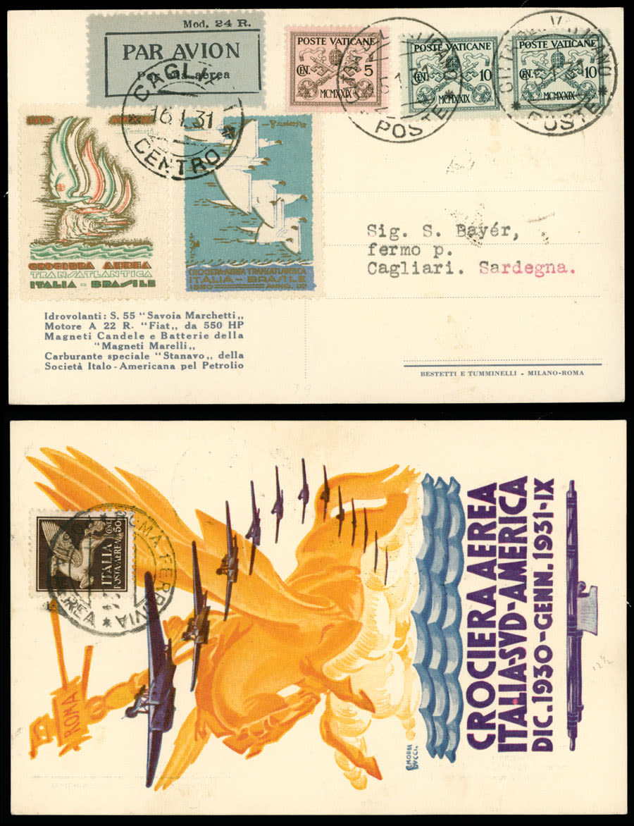 Lot 205: Worldwide Aerophilately - Vatican City