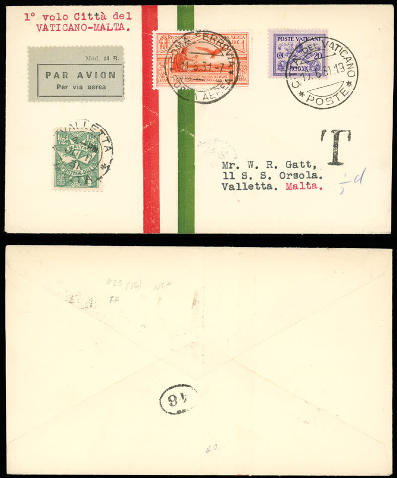 Lot 211: Worldwide Aerophilately - Vatican City