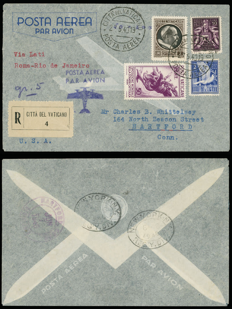 Lot 225: Worldwide Aerophilately - Vatican City