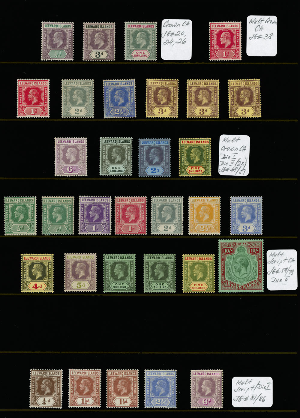 Lot 497: British Commonwealth  - Leeward Islands