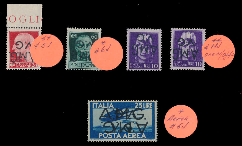 Lot 703: Italy - Allied Military Government (A.M.G.) - Venezia Giulia