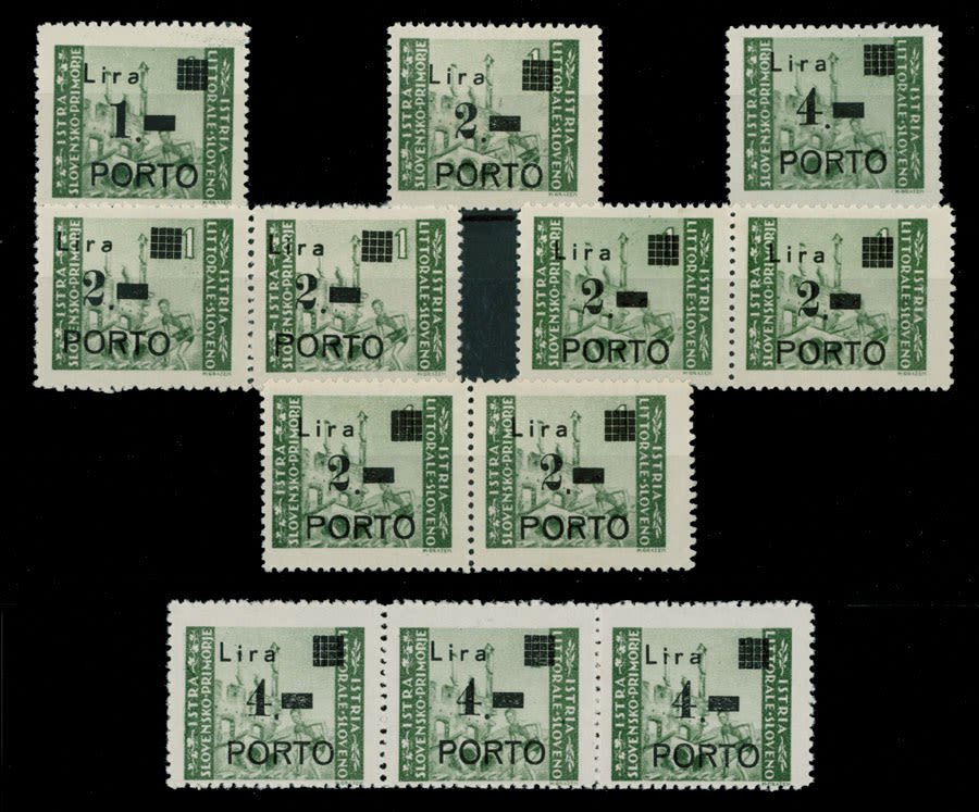 Lot 1288: Yugoslavian Occupation Issues in the World War II - Istria and the Slovene Coast