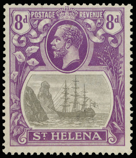 Lot 410: British Commonwealth - Saint Helena  - Plate Varieties of King George V and Seal of the Colony issue