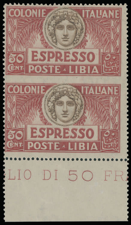 Lot 787: Italian Colonies - Libya  - Special Delivery stamps