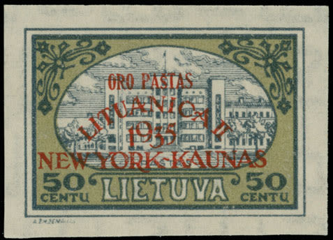 Lot 905: Lithuania  - Air Post stamps