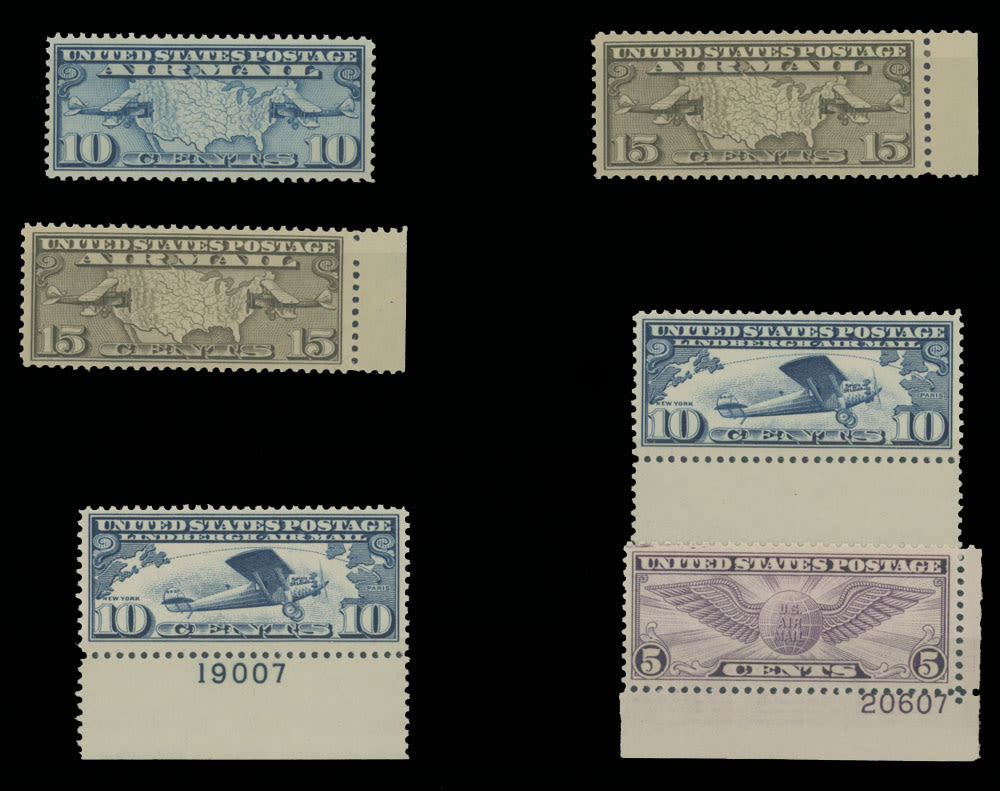 Lot 275: United States  - Air Post stamps