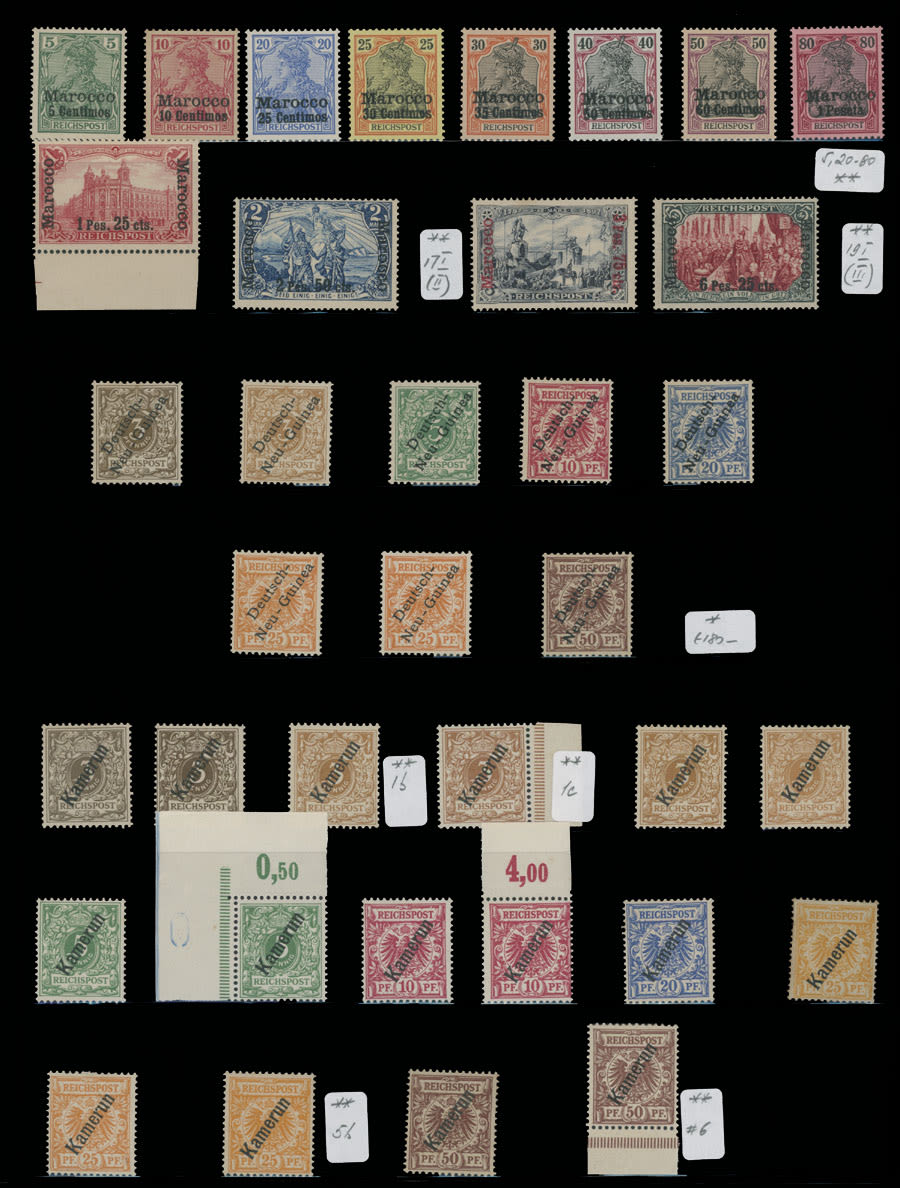 Lot 657: German Offices Abroad and Colonies  - Group of Better items