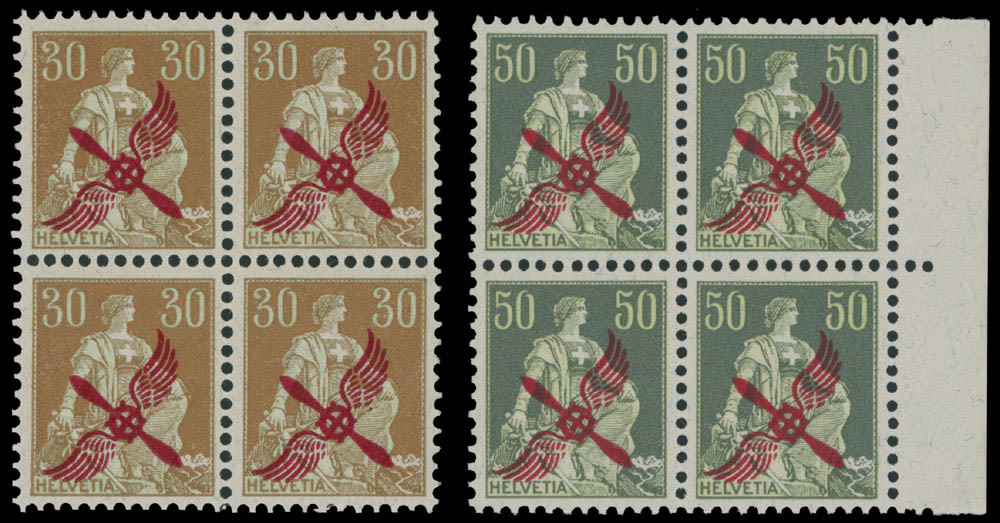 Lot 1197: Switzerland  - Air Post stamps