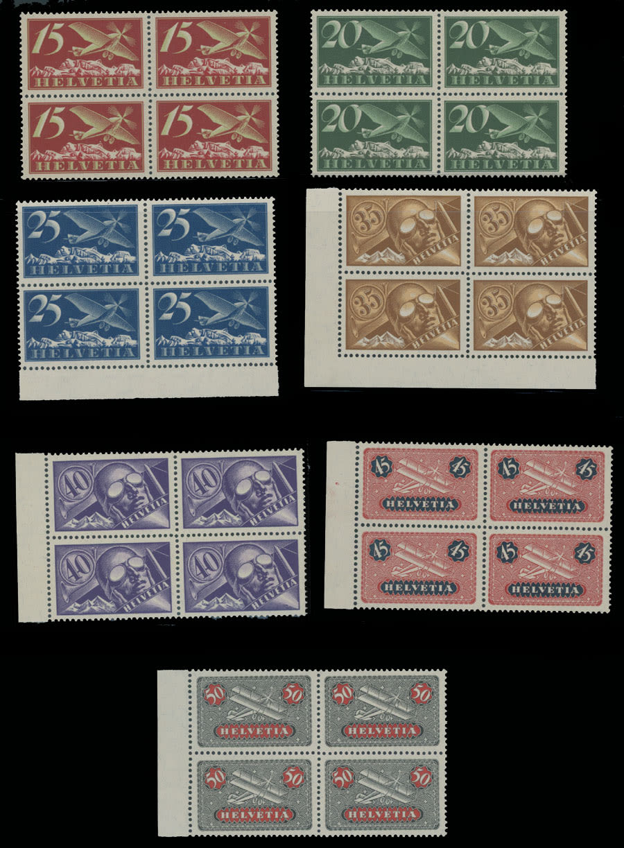 Lot 1198: Switzerland  - Air Post stamps