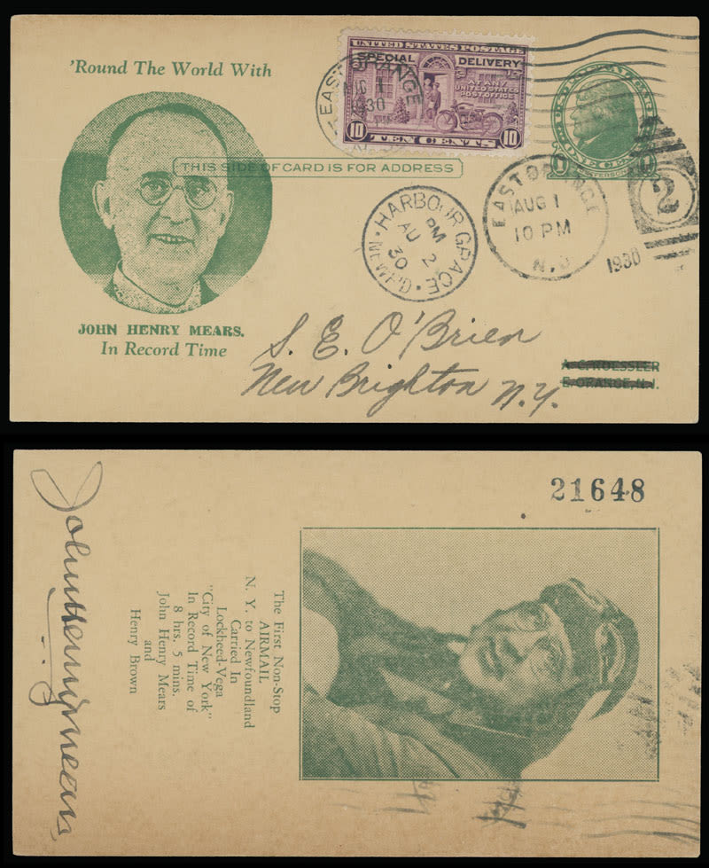 Lot 1290: Worldwide First and Pioneer Flights - United States