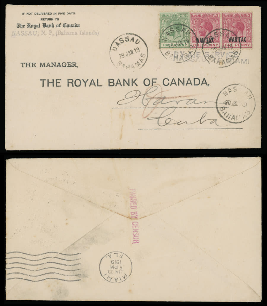 Lot 1296: First and Pioneer Flights - Bahamas