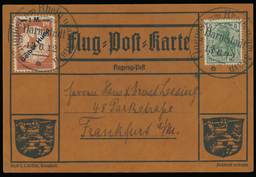 Lot 1297: First and Pioneer Flights - Germany