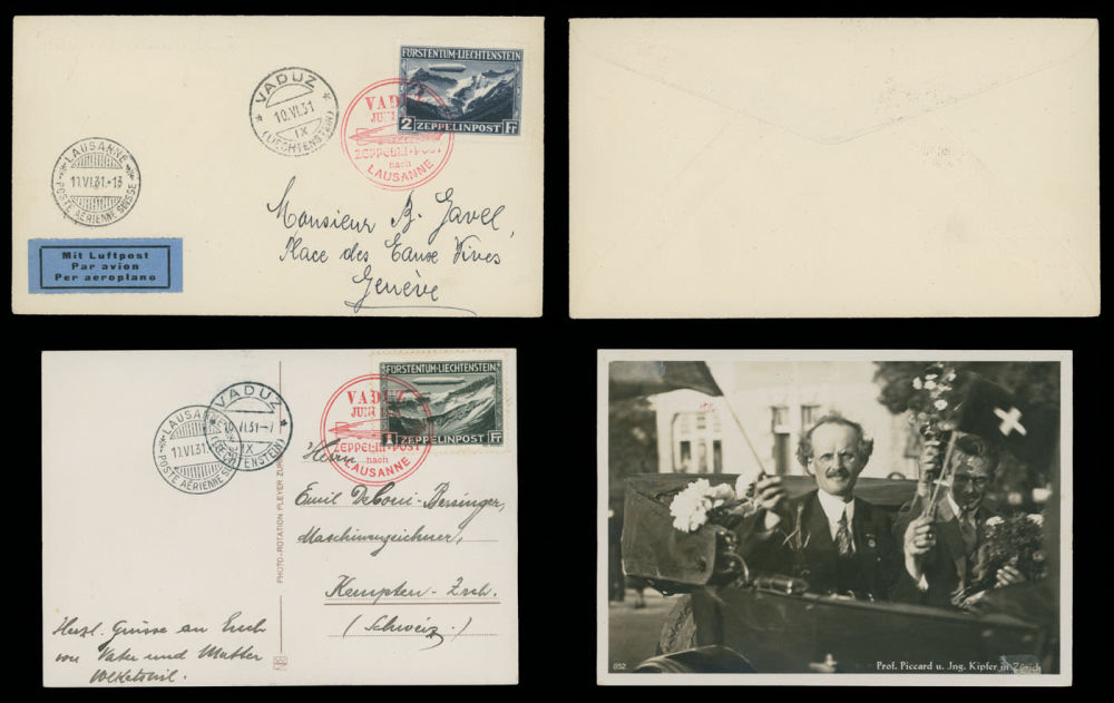 Lot 1333: Zeppelin Flights - Liechtenstein