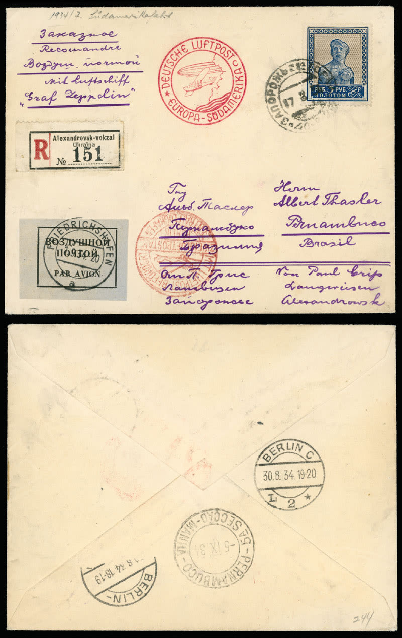 Lot 1341: Zeppelin Flights - Soviet Union
