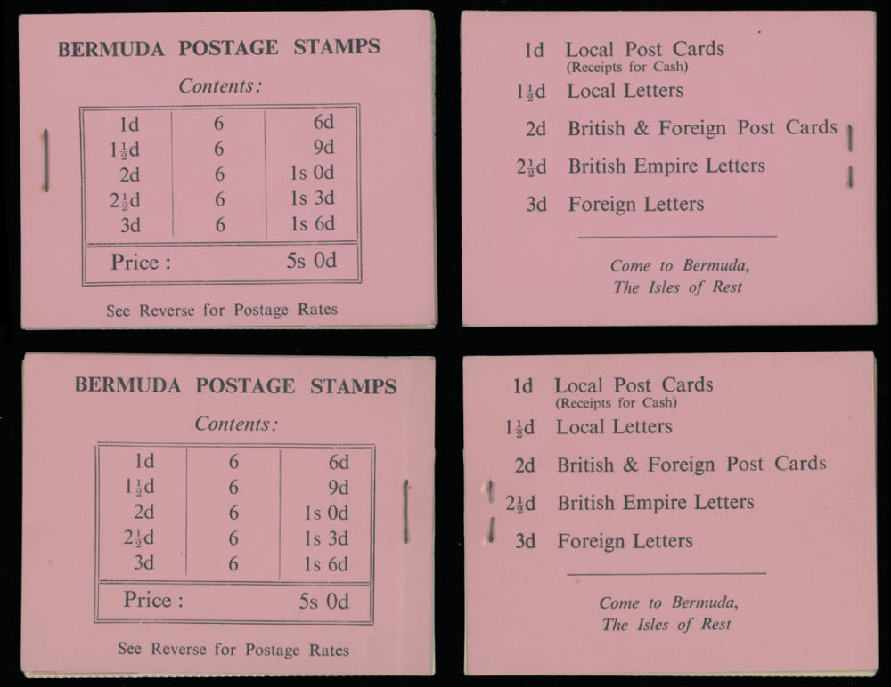 Lot 342: British Commonwealth  - Bermuda - Stamp Booklets