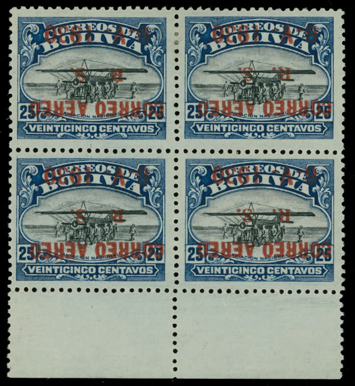 Lot 704: Bolivia  - Air Post stamps