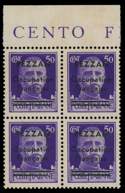 Lot 794: France - Occupation of Fezzan (Libya)