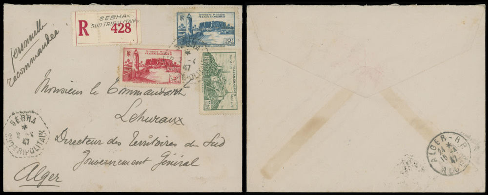 Lot 801: France - Fezzan-Ghadames
