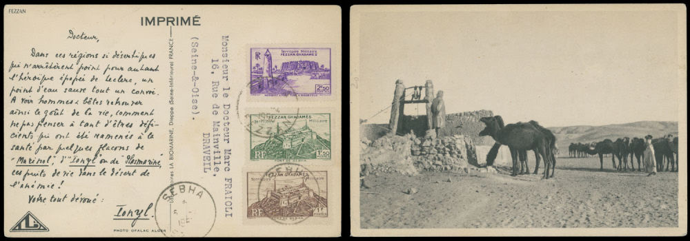 Lot 803: France - Fezzan-Ghadames