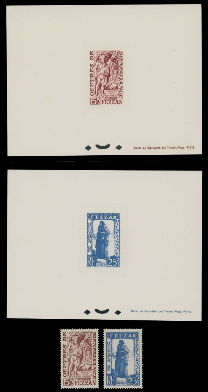Lot 819: France - Fezzan - Semi-Postal issues