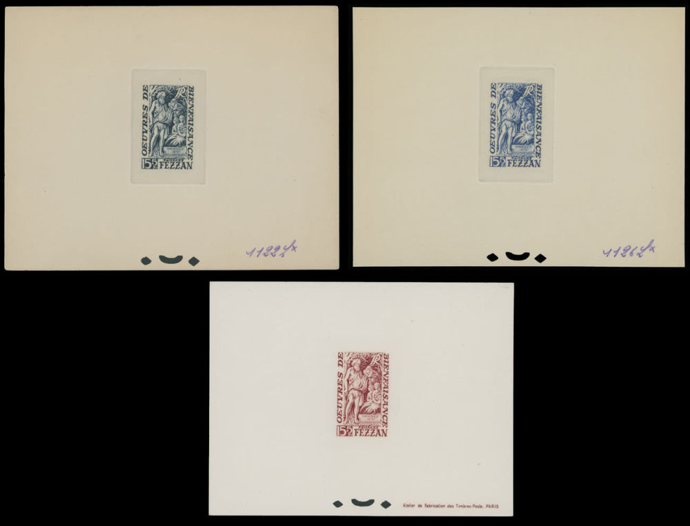 Lot 820: France - Fezzan - Semi-Postal issues