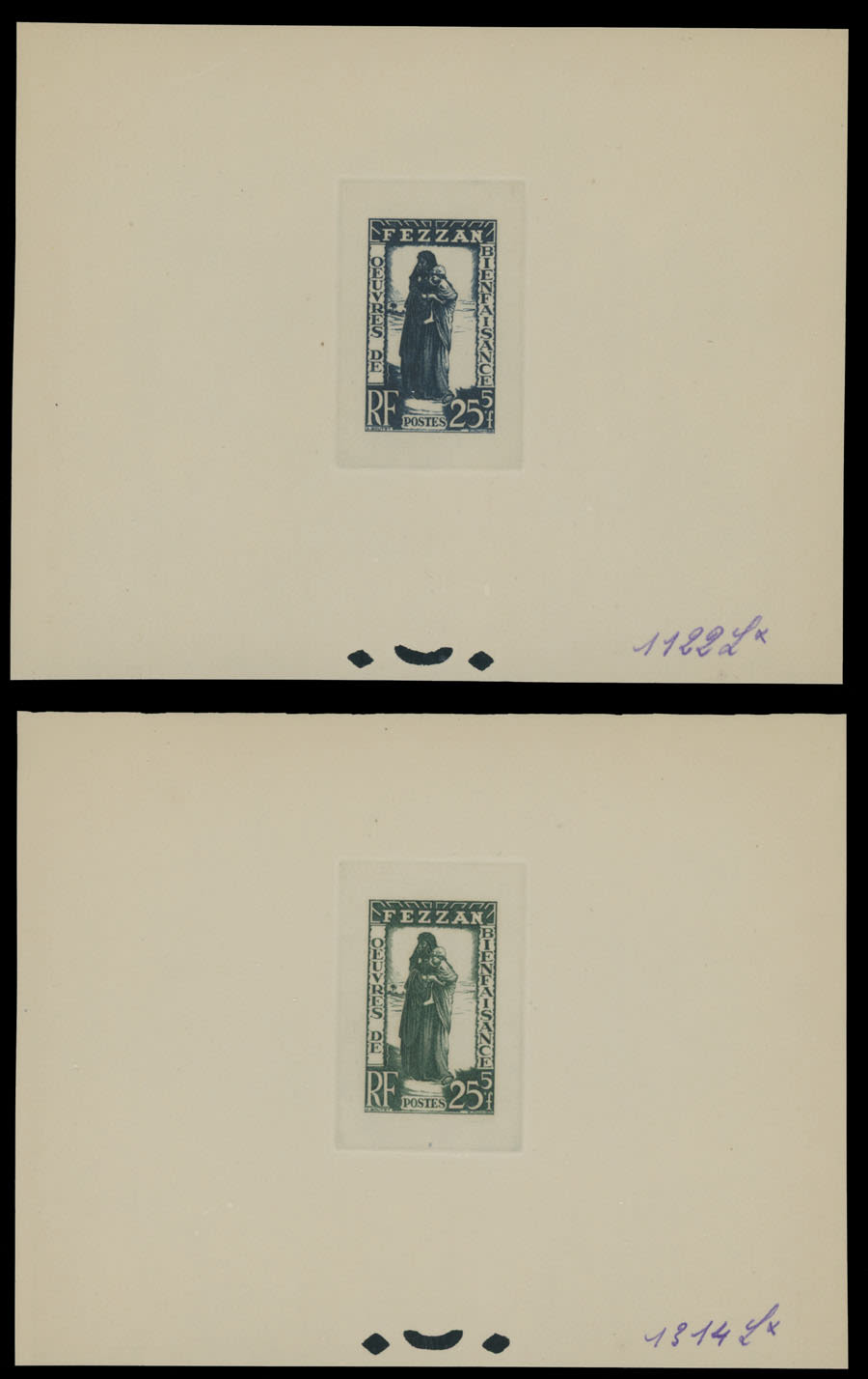 Lot 821: France - Fezzan - Semi-Postal issues