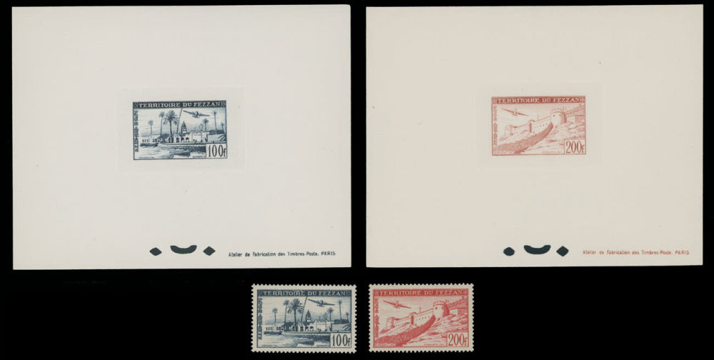 Lot 826: France - Fezzan - Air Post stamps