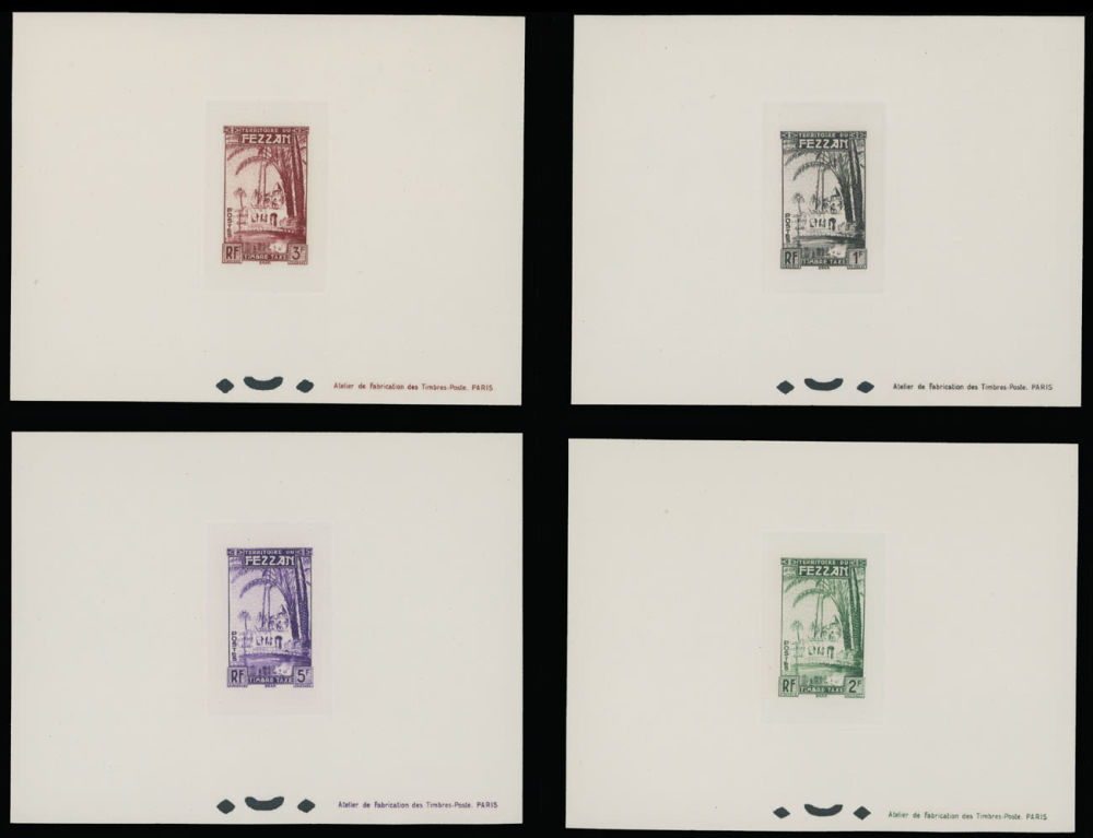 Lot 829: France - Fezzan - Postage Due stamps