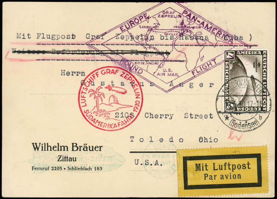 Lot 853: Germany - Zeppelin Flights