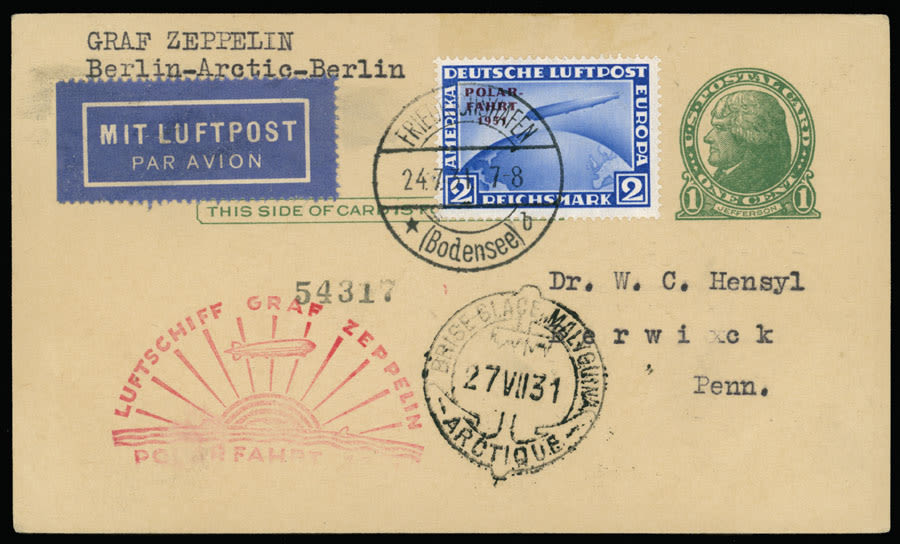 Lot 854: Germany - Zeppelin Flights
