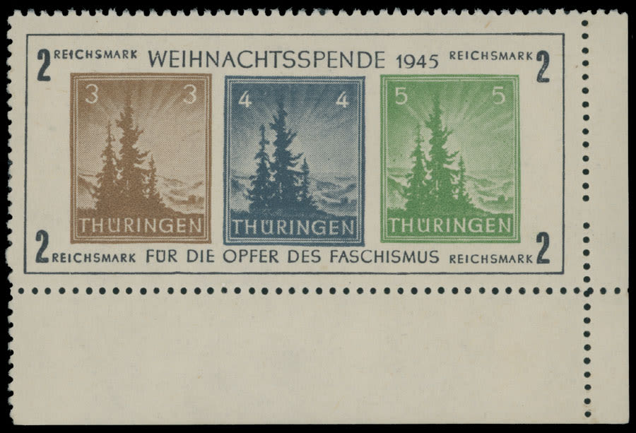 Lot 912: Soviet Zone of Occupation of Germany after World War II - Thuringia