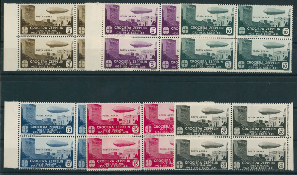 Lot 937: Italy - Aegean Islands - Air Post stamps